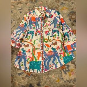 Gretchen Scott, boyfriend cotton top. NWOT. Sz XL